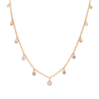 One-of-a-Kind 2.67tcw Old European Cut “Festival” Diamond Necklace