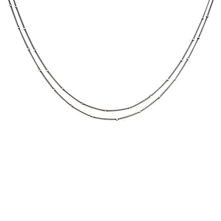 Double Dot-Chain Necklace