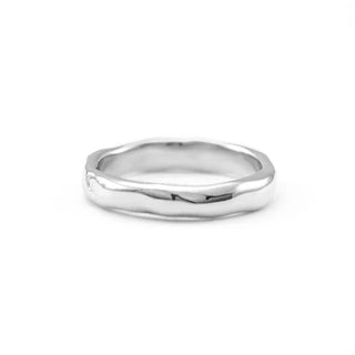 Medium Melt Silver Ring