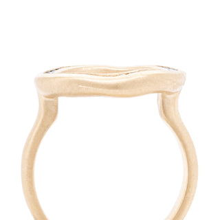 'Cove' Ombre Sapphire Open Circle Ring