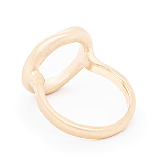 'Cove' Ombre Sapphire Open Circle Ring