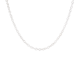 2.4mm Oval Rolo Chain | Sterling Silver