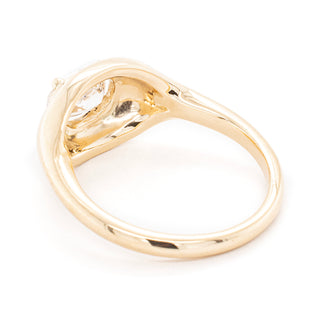 1.01ct Modified Cushion Signet Ring