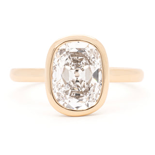 2.05ct Lab "Old Mine Cut" Cushion Piper Ring