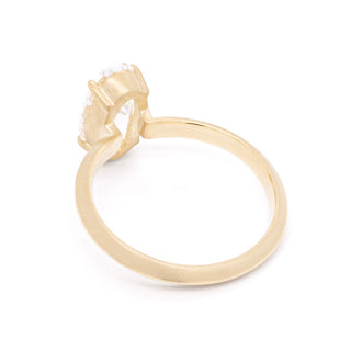 2.51ct Elongated Oval Lab Knife-Edge 'Alex' One of a Kind Ring