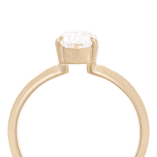 2.51ct Elongated Oval Lab Knife-Edge 'Alex' One of a Kind Ring