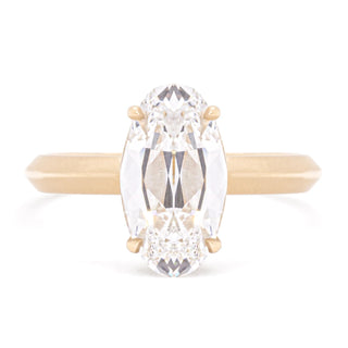 2.51ct Lab Elongated Oval Knife-Edge 'Alex' One of a Kind Ring