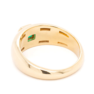 0.40ct Colombian Vivid Green Emerald "Amy" One of a Kind Bombe Ring - Anne Sportun Fine Jewellery