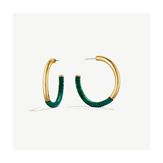 Karamu Hoop Earrings | Green