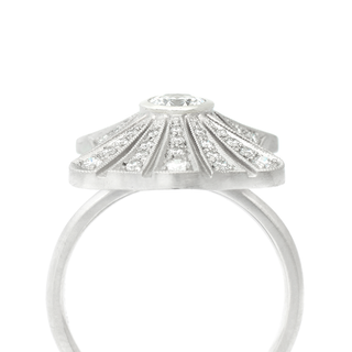 Art-Deco Ballerina Diamond Ring | 14k