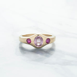 No.05 'Archive' ~1.0ct Pink Sapphire Signet Bombe Ring
