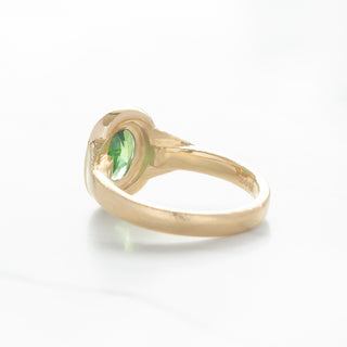 No.18 'Archive' 1.53ct Oval Green Tourmaline Signet Ring