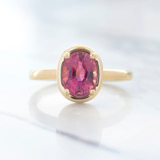 No.25 'Archive' 1.35ct Oval Pink Tourmaline Ring