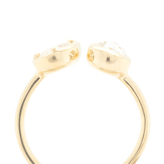 No.16 'Archive' 0.89tcw Pear and Round Diamond Ring