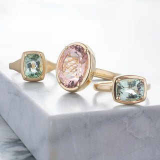 No.08 'Archive' 8.46ct Oval Morganite Ring
