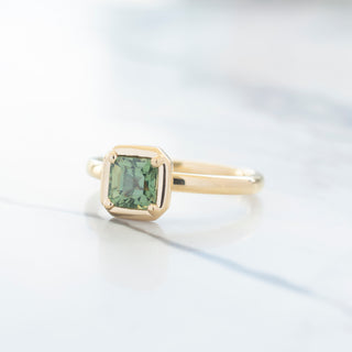 No.26 'Archive' 1.20ct Asscher Green Sapphire Ring