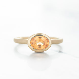 No.24 'Archive' 1.11ct Orange Spessaraite Garnet Ring