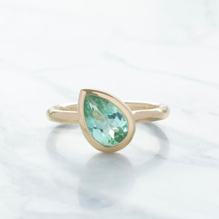 No.09 'Archive' 1.49ct Tilted Pear Tourmaline Ring