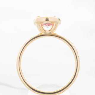 No.19 'Archive' 1.45ct Pink Oval Sapphire Bezel Prong Ring