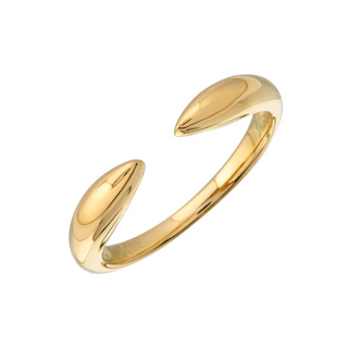 OPEN SOLID GOLD CLAW RING