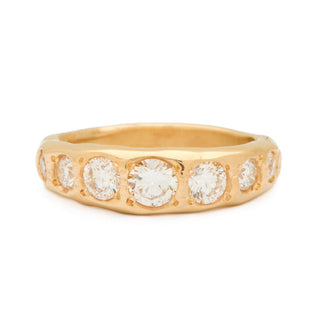 Tapered 7 Diamond One of a Kind Ring