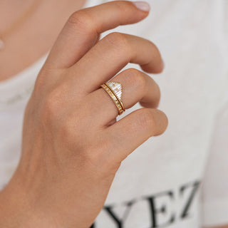 Vintage Style Art Deco Baguette Diamond Cluster Ring