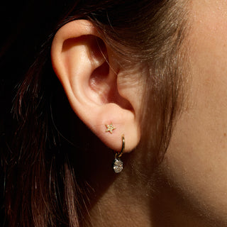 Diamond Star Stud Earrings