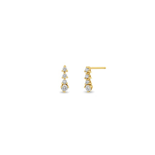Diamond Tennis Short Drop Earrings | 14k
