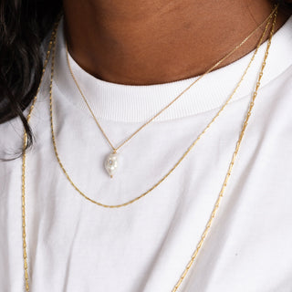 Diamond Set Baby Baroque Necklace