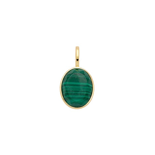 Cameo Malachite Pendant - Anne Sportun Fine Jewellery
