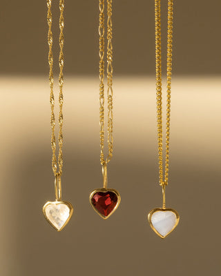 Coeur Moonstone Pendant - Anne Sportun Fine Jewellery