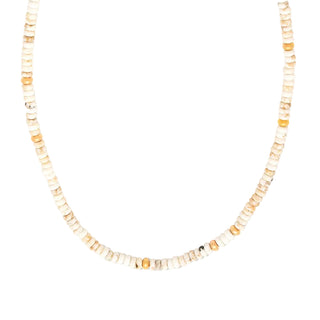 White Howlite Gemstone Necklace