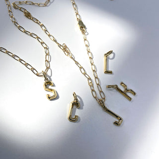 Mini Monogram Charm Necklace
