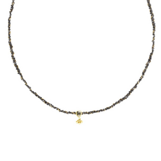 N° 822 Polki Diamond Mini Bell Braided Gold Choker