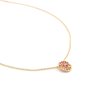 Sunburst Sapphire Pendant Necklace - Anne Sportun Fine Jewellery