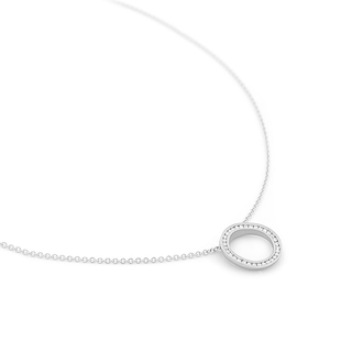 Open Channel Diamond Necklace