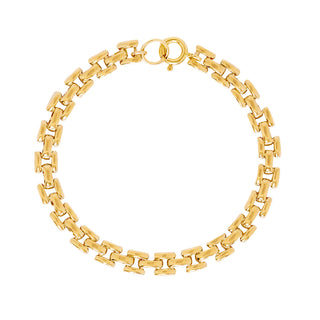 Panther Chain Anklet | Gold Plated Brass