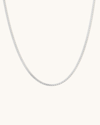 Serpentine Chain Necklace | Silver