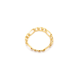 Figaro Bold Chain Ring | Solid 10k Gold