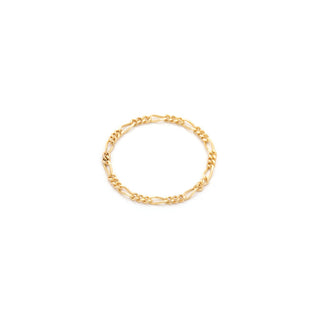 Figaro Chain Ring | Solid 14k Gold
