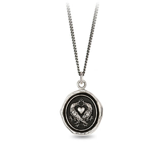 'We Two Are One' Ravens Talisman Necklace | Silver