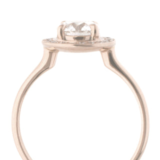 One of a Kind Classic Halo Diamond Ring - Anne Sportun Fine Jewellery