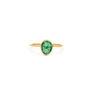 Rosecut Ring | 10k | Emerald
