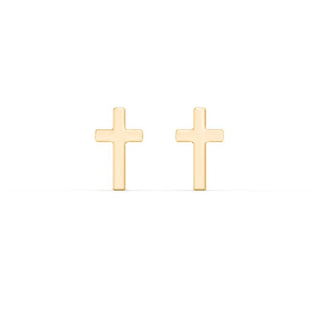 Cross Studs | 10k Gold
