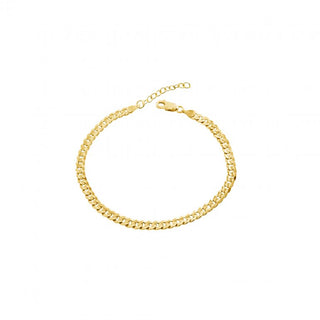 3.1MM Curb Chain Bracelet | 10k Gold