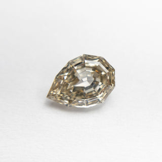 One-Of-A-Kind 1.00ct Canadian Champagne Step-Cut Pear Diamond Ring