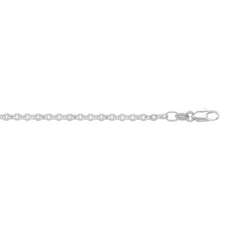 1.7mm Solid Cable Link Chain | 10k White