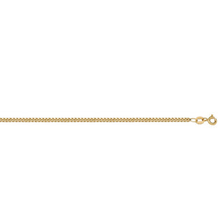 Solid Curb Link Chain Necklace | 1-1.2mm