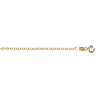 1mm Light Open Cable Link Chain | Gold
