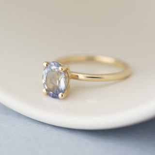 One of a Kind Silver Blue Sapphire Ring - Anne Sportun Fine Jewellery